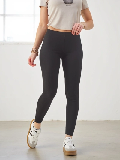 Royalfashion Damen Ripp-Cotton-Leggings
