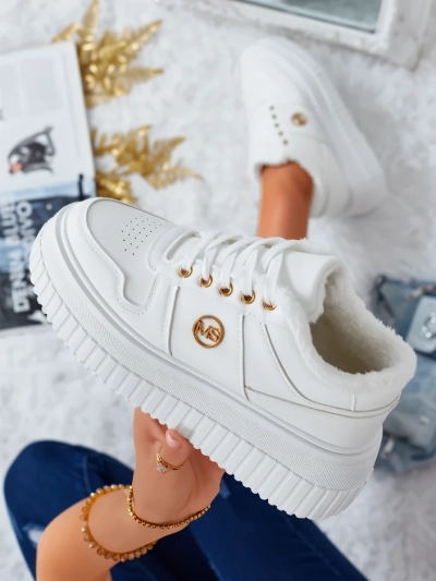 Royalfashion Warme Damen-Sneakers mit Fell Rozit