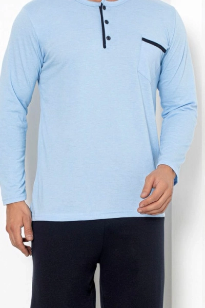 Royalfashion Бавовняна чоловіча піжама з кишенею