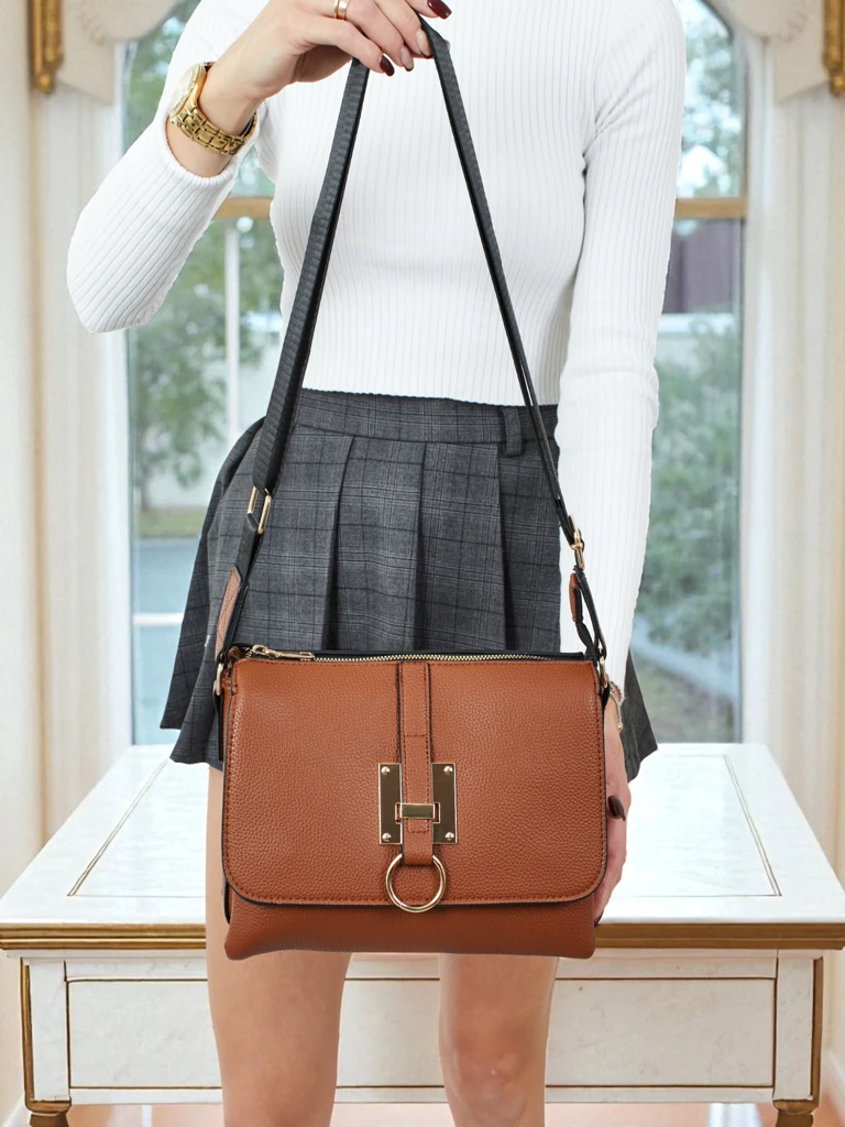 Kleine Damenhandtasche aus Öko-Leder Luniva