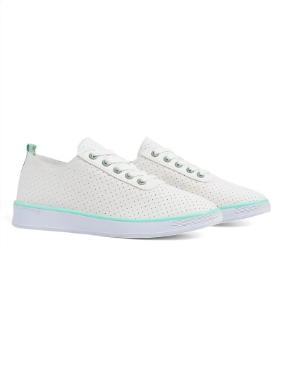 Royalfashion Damen perforierte Sportschuhe Pumbes