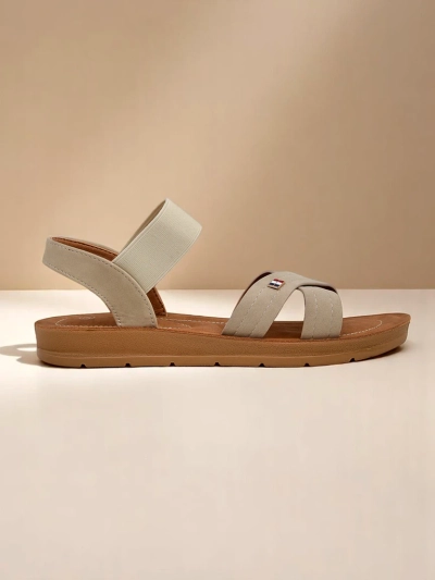 Royalfashion Damensandalen mit elastischem Zerefis