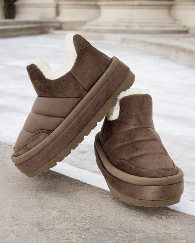 Royalfashion Damen Zoeno kurze Stiefel a'la Schneestiefel
