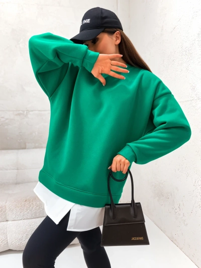 Royalfashion Baumwoll-Sweatshirt für Damen mit abnehmbarem Saum