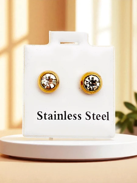 Royalfashion Damen-Creolen mit Zirkonia