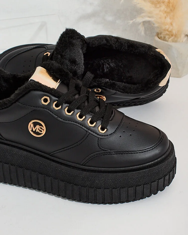 Royalfashion Warme Damen-Sneakers mit Fell Sofi