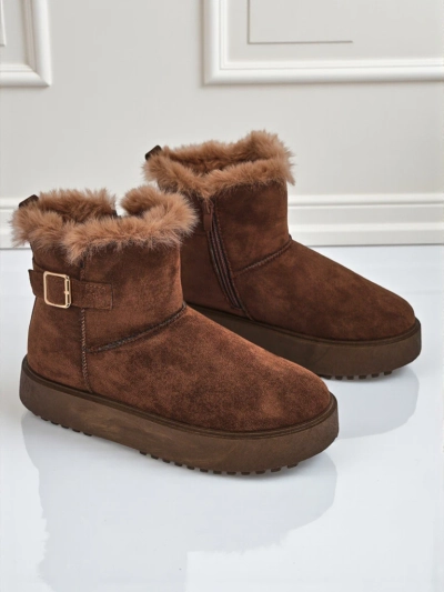 Royalfashion Kurze Damenstiefel im Schneestiefel-Stil Winter Crest