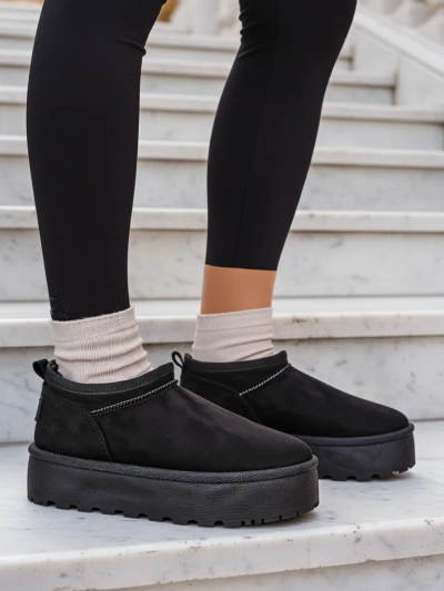Royalfashion Damen Kurzstiefel a'la Schneestiefel Ozozi