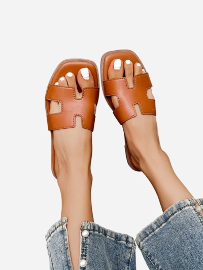 Royalfashion Damen flache Sandalen Eval