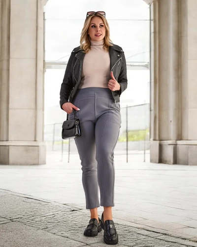 Royalfashion Warmed Damen Treggings Hose PLUS SIZE