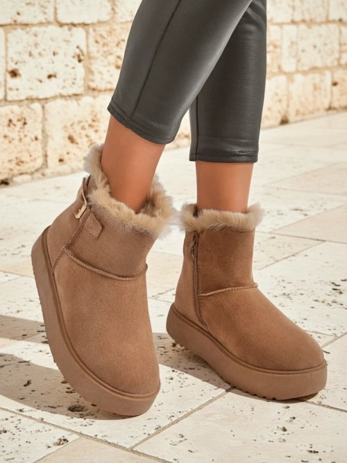 Royalfashion Короткі жіночі черевики a'la снігоходи Winter Crest