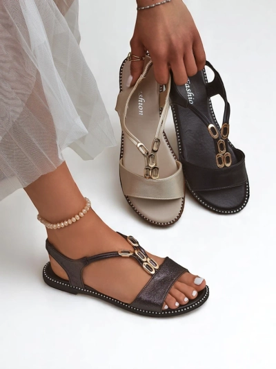 Royalfashion Damen Sandalen mit Zierriemchen Siena Glow