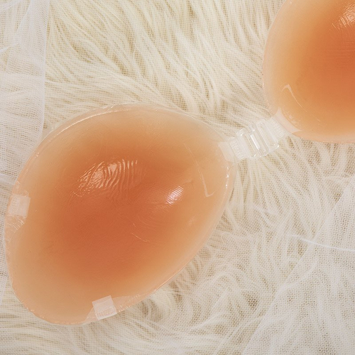 Жіночий силіконовий бюстгальтер на бретельках тілесного кольору - Нижня білизна