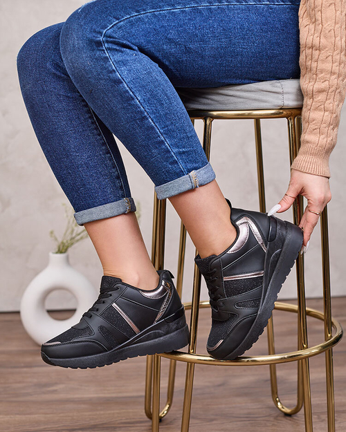 Royalfashion Бежево-коричневі жіночі спортивні кросівки на платформі Lacyrllia