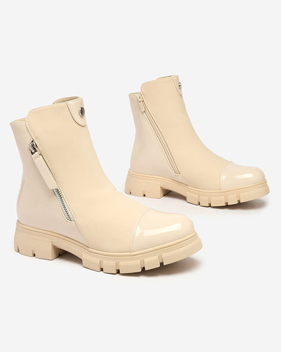 Royalfashion Beige matte Hedaheh Damenstiefel