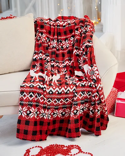 Рождественский плед Royalfashion 200x220