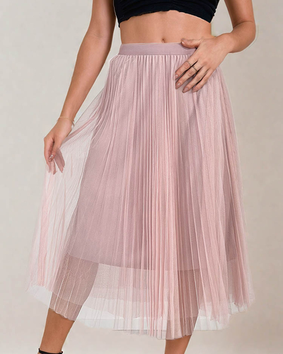 Жіноча двошарова спідниця міді Royalfashion