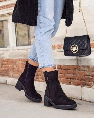 Royalfashion Damen Stiefeletten auf einem Pfosten Boron