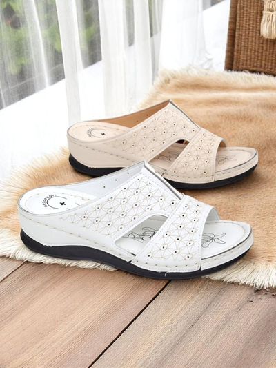 Royalfashion Damen Pantoletten mit dicker Sohle Nova Step