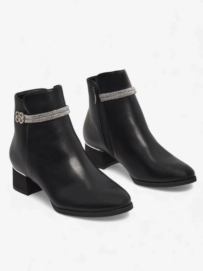 Damen Stiefeletten mit Zirkonia Qurette