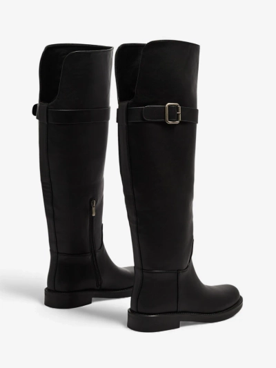 Damen Overknee Stiefel aus Öko-Leder Denivra