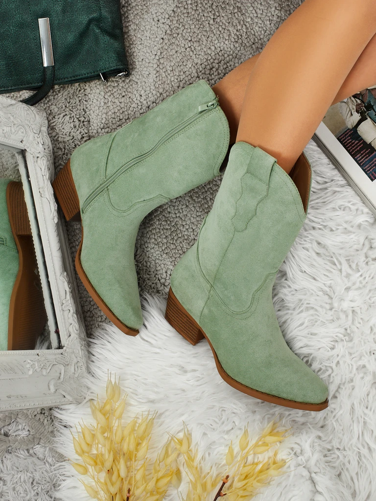 Damen Cowboystiefel Eco-Wildleder SpireHush