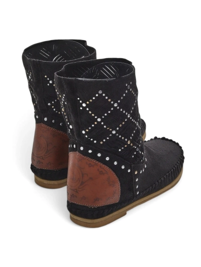 Жіночі ботильйони Royalfashion з низьким каблуком та заклепками, Індійський стиль