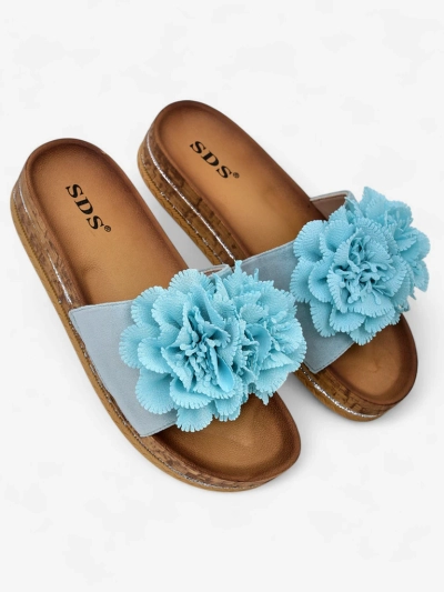 Royalfashion Damen Flip-Flops mit Blumen Focce