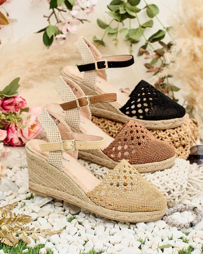 Royalfashion Damen Sintoles Espadrilles auf einem Absatz