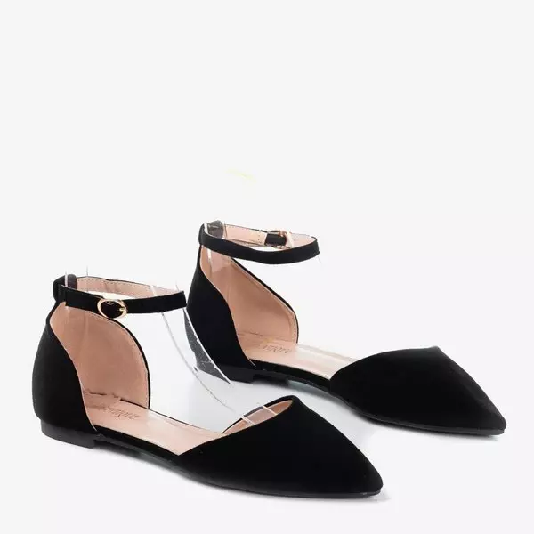 OUTLET Schwarze Ballerinas mit spitzen Zehen von Mosli - Schuhe