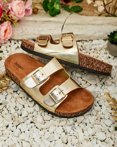Royalfashion Women's Rill flache Sohlen Flip-Flops