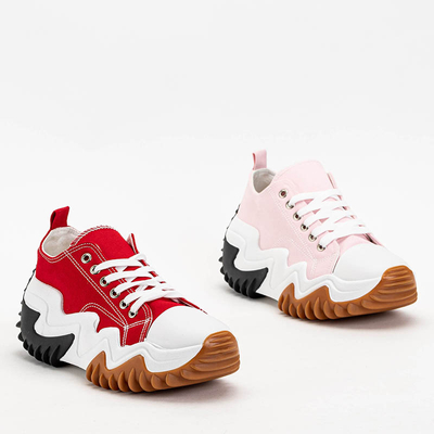 OUTLET Rosa Damenschuhe a'la Sneakers Wenova - Schuhe
