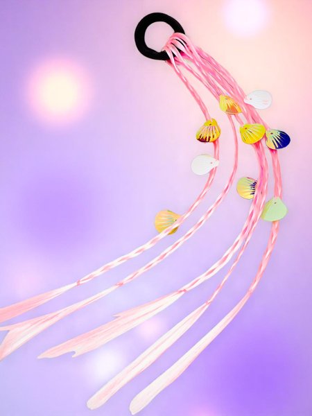 Royalfashion Clip-in-Zöpfe mit Muscheln an einem elastischen Band