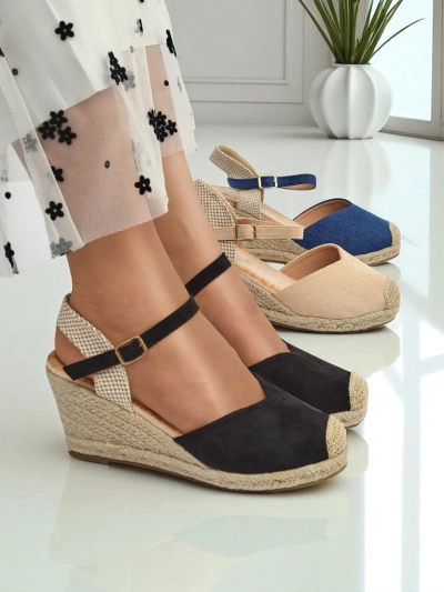 Royalfashion Damen Keilabsatz-Sandalen Solara Espadrilles