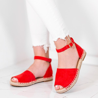 Rote Espadrilles mit Royal-Schnitt - Schuhe