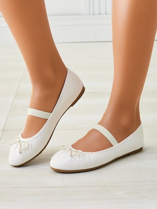 Royalfashion Жіночі балетки з бантом та еластичним Evsal