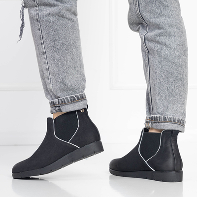 OUTLET Elegante Stiefel für Damen schwarz Zulla- Footwear