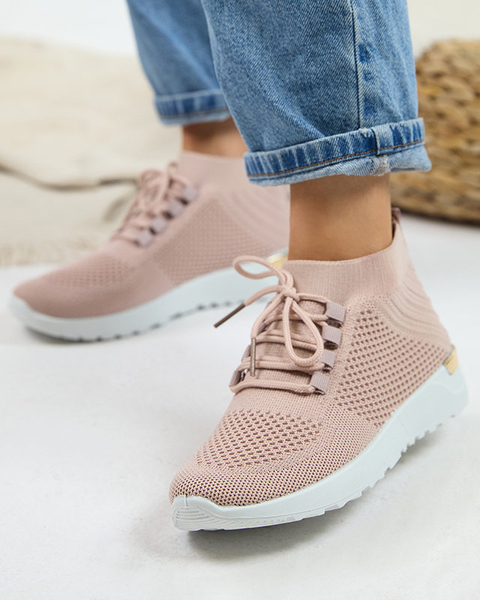 Sportschuhe aus rosa Bamggy-Stoff für Damen - Schuhe