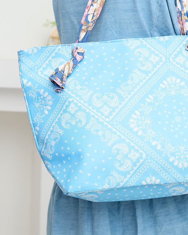 Blaue große Strandtasche - Accessoires