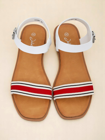 Royalfashion Damensandalen mit flacher Sohle Naya
