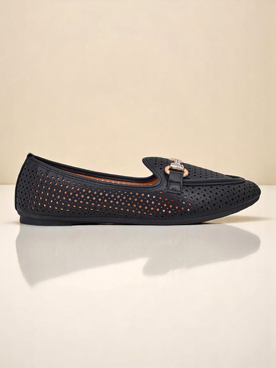 Royalfashion Rafalle Damen-Loafer mit Lochmuster