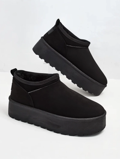 Royalfashion Damen Kurzstiefel a'la Schneestiefel Ozozi