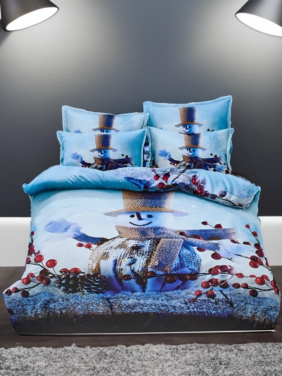 Royalfashion Weihnachtsbettwäsche 160x200 Set aus 3 Teilen