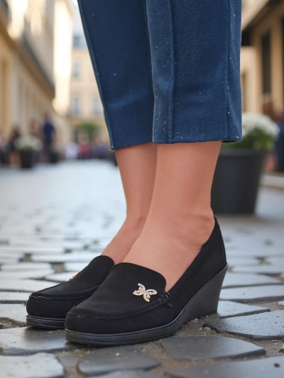 Royalfashion Жіночі мокасини на низькому каблуку Lomman