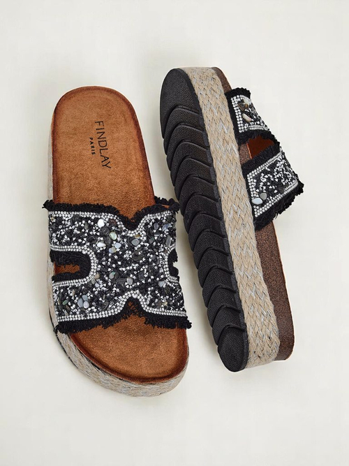 Royalfashion Жіночі тапочки з прикрасами Candy Candy