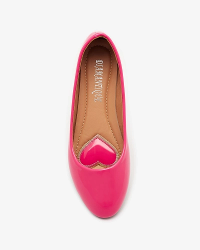 Neonrosa lackierte Damen-Ballerinas Fama - Footwear