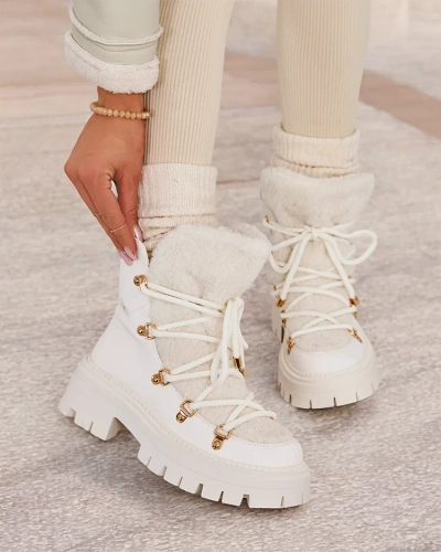 Royalfashion Lozin Damen-Schneestiefel zum Schnüren