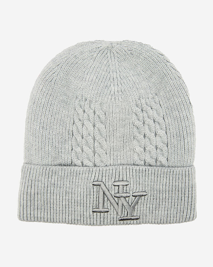 Royalfashion Gray insulated women's beanie