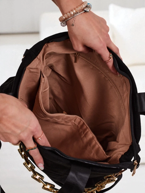 Жіноча сумка-шопер еко + замшева Azure Veil