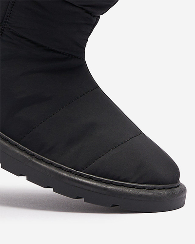 Schwarze Damenstiefel a'la Schneestiefel Kalioli Footwear